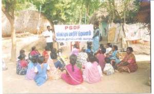 PSDF conducts awareness programs and group counseling in the 47 villages that it works in, as well as providing microloans.